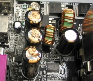 Leaky Motherboad Capacitors
