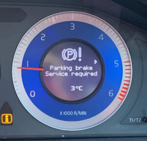 Volvo V70 Parking Brake Service Required